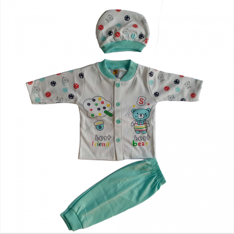 Charming Best Bear Baby Outfit Set